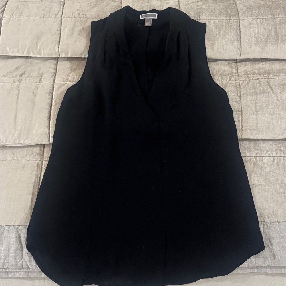 Sleeveless Black Blouse